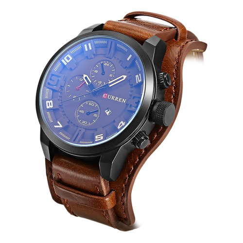 Imagem 3 de 6 de Curren 8225 Casual Decorativo Sub-dial Masculino Relógio Qu