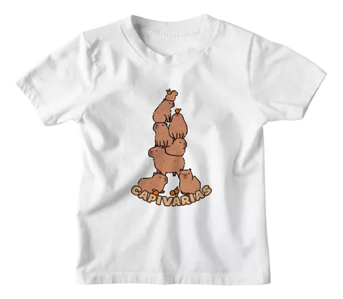 Camiseta Infantil Capivara Capybara Inlove Meme Menino