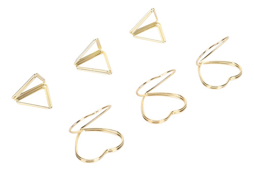 Bonitos Sujetapapeles Triangulares, Duraderos, Con Forma De
