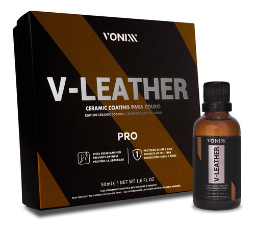 V-leather Pro 50ml Vonixx - Vitrificador Para Couro