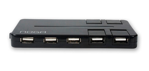 Hub Usb Noga 10 Puertos Multiplicador 2.0 Con Led Y Fuente