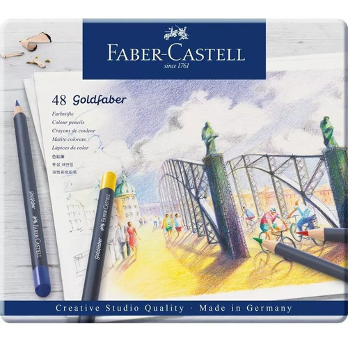 Set Metalico 48 Lapices Acuarelables Goldfaber Faber-castell