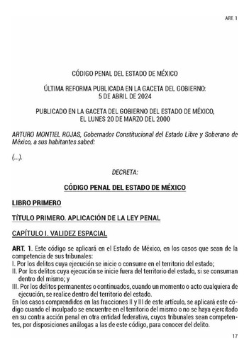 Código Penal Del Estado De México 2024 Bolsillo. Ley General De Acceso De Las Mujeres A Una Vida Libre De Violencia Del Estado De México. Versión Digital De La Obra.