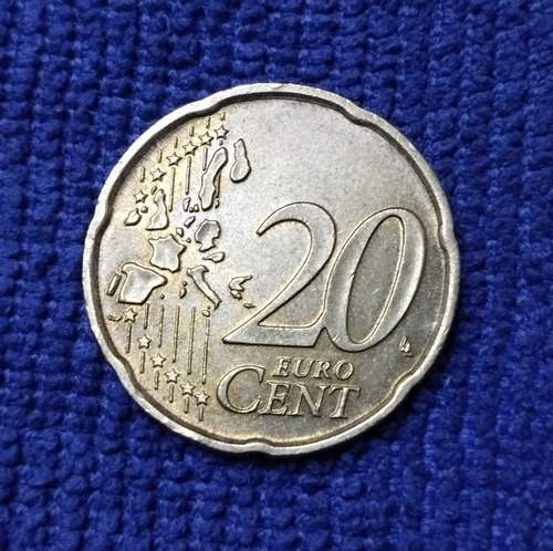 Moneda Rara De 20 Céntimos Año 2002