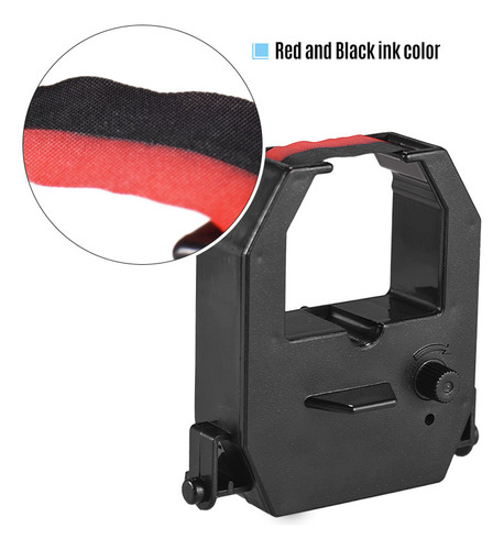 Os Cartucho Time Clock Ribbon Con Tinta Roja Y Negra Para