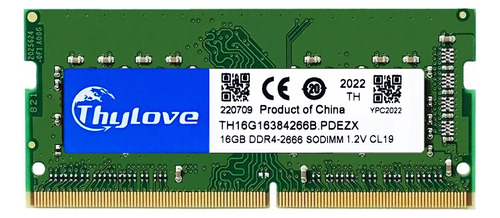 Memoria Ram Ddr4 Sodimm 1x 16 Gb 2666mhz Pc4-21300s 260 Pin