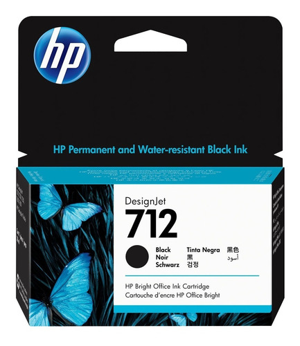 Imagen 10 de 10 de Cartucho Hp 712 Negro 80ml 3ed71a T230 T630 T650 Original