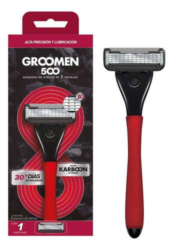 Groomen 500 - Rastrillo Con 5 Cuchillas Con Nanotecnología
