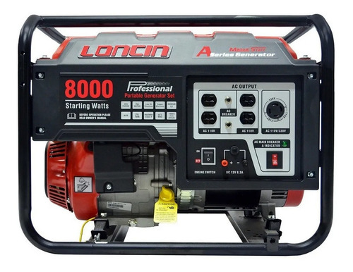 Planta Electrica Loncin Lc-8000-as 110/220v 