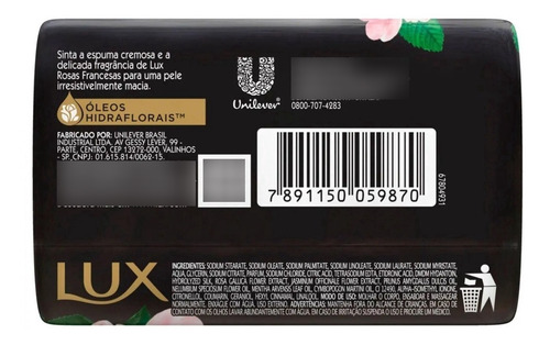 Atacado C/36 Sabonete Lux Botanicals Rosas Francesas 85g