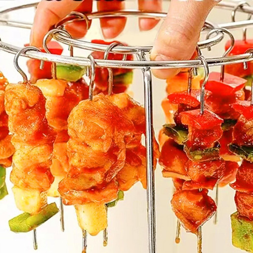 Conjunto De Rack De Espetos De Grelha, Chapéu De