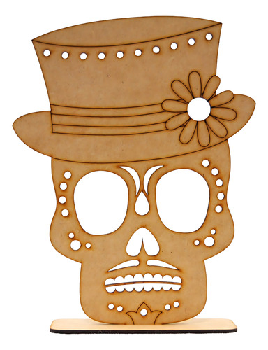 Kit 4 Caretas Figuras De Calaveras Día De Muertos Halloween