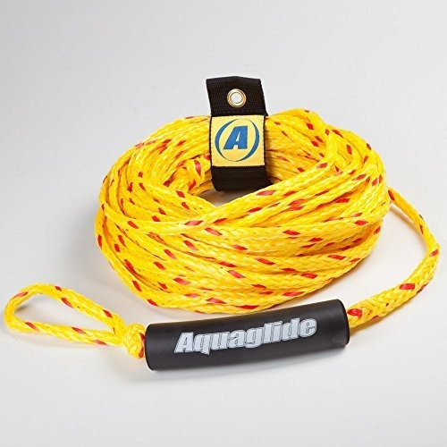 Aquaglide Lujo Para 2 Personas Cuerda De Remolque, Amarillo.