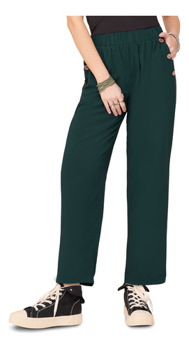 Pantalón Mujer Verde 92256