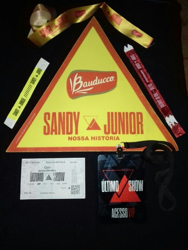 Sandy Junior Ingresso P/colecionador- Último Show - 6 Itens