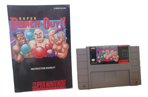 Super Punch Out Snes 100% Original + Manual Original +envío  (Reacondicionado)