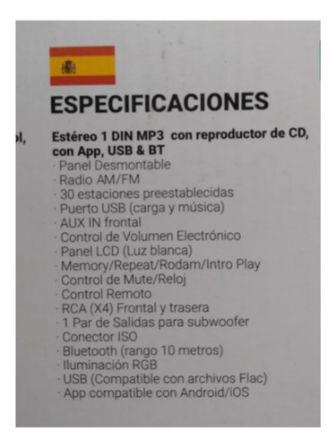 Autoestereo 4rca Am Fm Cd App Control Bt Siri Treo Treof1cd