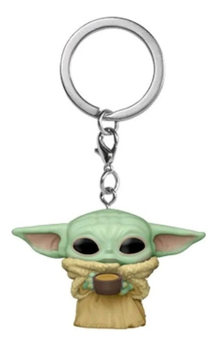 Imagen 2 de 2 de Funko Pocket Llavero Mandalorian The Child Con Sopa Grogu
