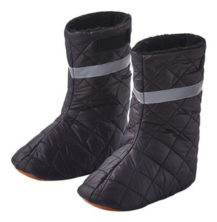 iTimo 1 par de fundas impermeables para botas de lluvia para camping al aire libre reutilizables color negro antideslizantes L 