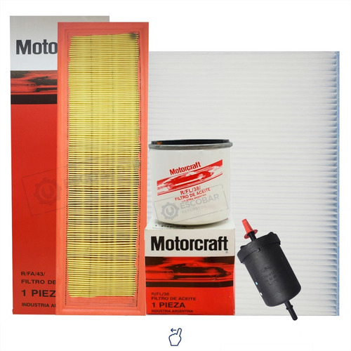 Imagen 1 de 9 de Kit 4 Filtros Completo Ford Fiesta 1 Rocam 1.6 02/14