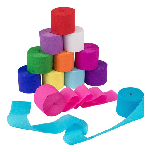12 De Papel Crepé Para Decoración De Bricolaje De