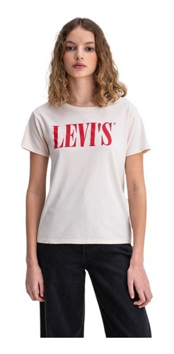 Remera Levi's De Dama  Serif Logo