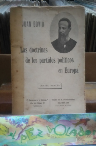 Las Doctrinas De Los Partidos Políticos En Europa Juan Bovio