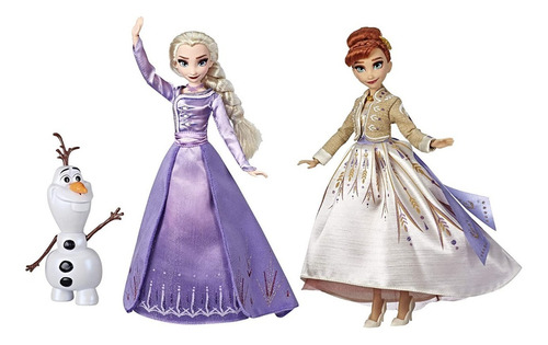 Set De Muñecas Delujo Disney Frozen 2: Elsa, Anna & Olaf