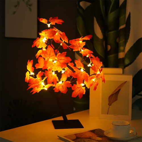 Usb Luz De Noche Led Árbol De Arce Luz Dormitorio Sala De