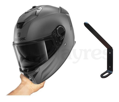 Soporte Pared Casco Moto Perchero Chaqueta Diseño Nayres.ar
