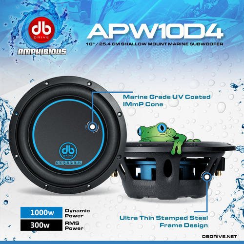 Subwoofer Marino Db Drive Apw10d4 10 PuLG 300w Rms 4 Ohms