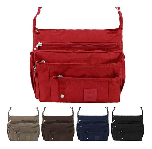 Imagen 7 de 7 de Bolsa Crossbody Multiples Compartimentos Moda Casual Jml-008
