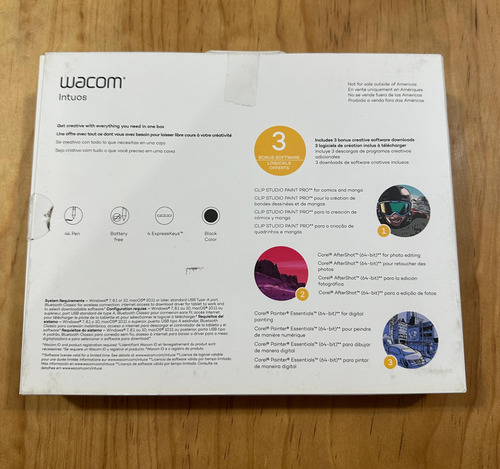 Tableta Gráfica Wacom Intuos Ctl4100 Small Color Negro (Usado)