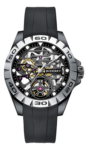 Boderry Original Urban Mens Stainless Steel Skeleton 72h Pow