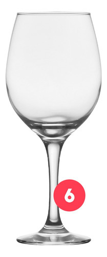 Copa Degustación Copón 600 Ml Barone Nadir X 6 Unid. Color Transparente
