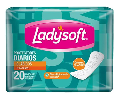 Protectores Diarios Ladysoft Clasico X20 Unidades