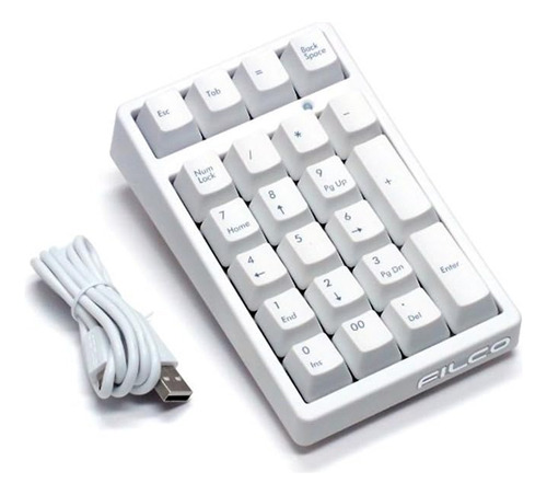Teclado Mecánico Filco Majestouch Numpad Hakua Silent Red
