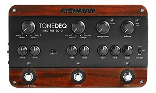 Fishman Tonedeq Afx Preamplificador Eq Y Di Box Con Dual Fx