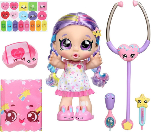 Muñeca Interactiva Kindi Kids Shivecon  Sonidos + Kit Doctor