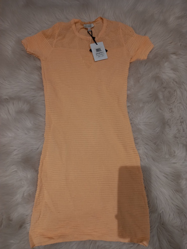 Vestido Damasco Color Pastel S/m