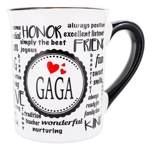 Cottage Creek Gaga Taza De Café, Cerámica Grande, 16 Oz. Taz