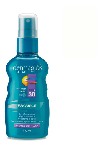 Dermaglos Linea Solar Fps 30 Invisible Spray Por 180 Ml