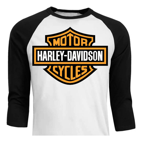 Harley Davidson - Motocicleta - Raglan - Polera (18)