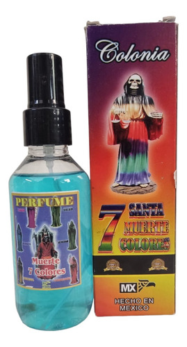 Perfume De La Santa Muerte 7 Colores 7 Poderes Sagrados