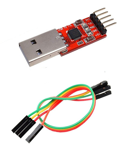 Módulo Usb A Ttl Cp2102 Serial Uart 5 Pines + Cable Dupont