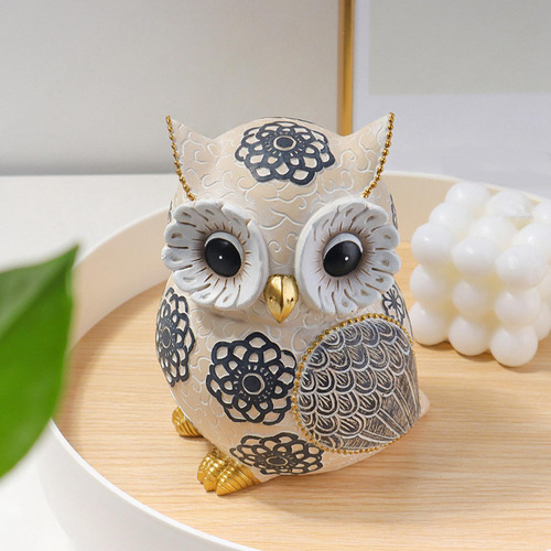 Colección Owl Ornament Art Crafts Escritorio Jardín Búho