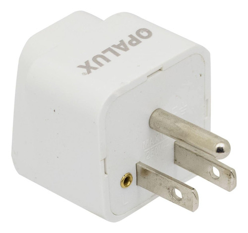 Adaptador Enchufe Con Toma Tierra Op-603-f Opalux