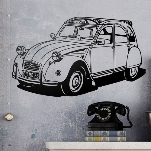 Vinilo Decorativo Autoadhesivo - Citroen 3cv 100x59 Cm