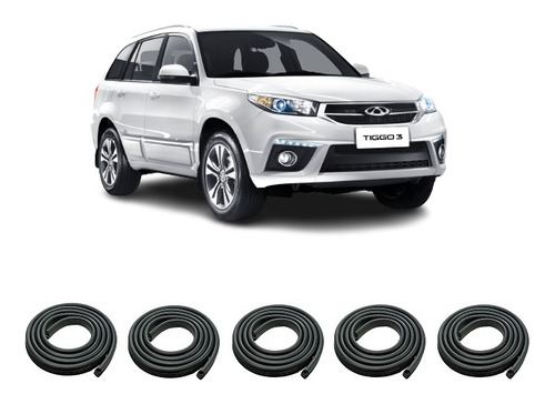 Chery Tiggo 3 2016/19 Burletes Puerta Delantera Trasera Baul