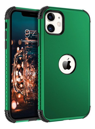 Funda Bentoben Para iPhone 11-deep Green/black Design